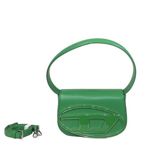 Diesel Green Simple Brand Logo Shoulder Bag - Picture 1 of 9